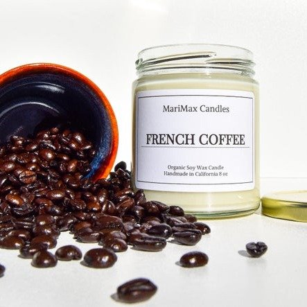 French Coffee Candle Soy Candle Scented Candle | Etsy