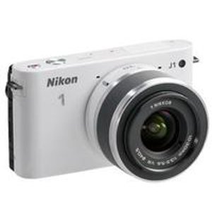 Refurbished Nikon 1 J1 Digital Camera Body with 10-30mm VR Lens (White) 