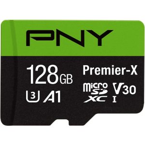 PNY 128GB Premier-X Class 10 U3 V30 microSDXC 存储卡