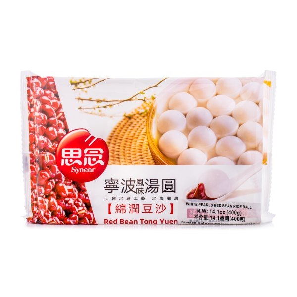 Synear Ningbo White Pearls Red Bean Rice Balls 400 g