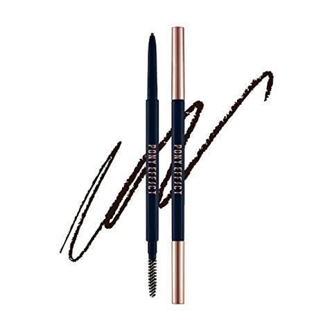 Sharping Brow Definer - Deep Brown | Precision, Long-lasting, Retractable Brow Pencil | Ultra Slim Eyebrow Pencil with 1.5mm Tip & Blending Spoolie | Korean Beauty