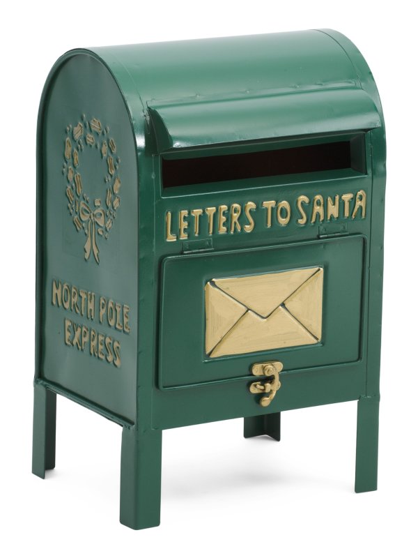 13in Metal Letters To Santa Mailbox