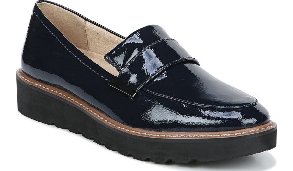 .com |Adiline in Inky Navy Patent Leather Flats