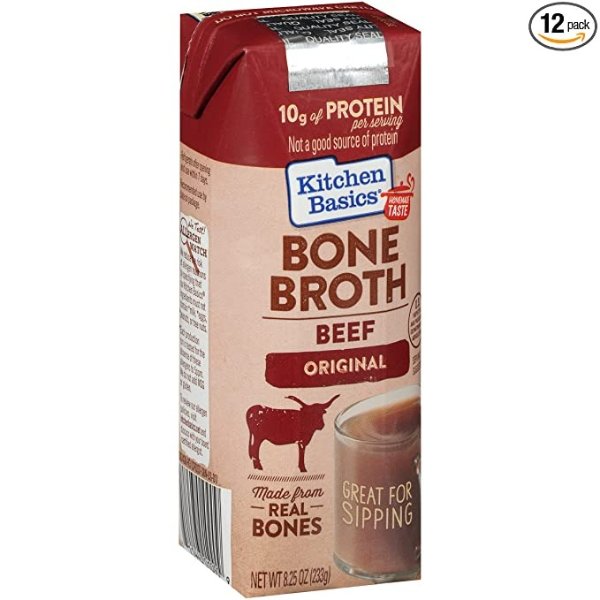 Original Beef Bone Broth, 8.25 fl oz (Pack of 12)