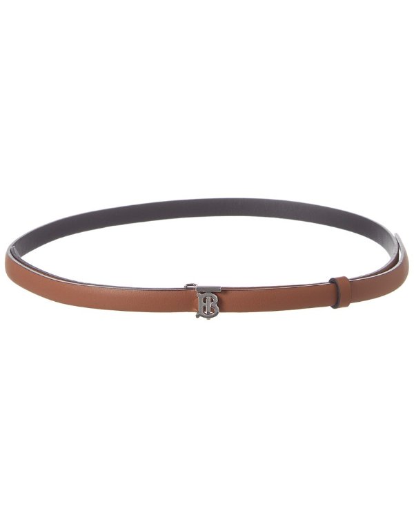 Monogram Motif Reversible & Adjustable Leather Belt