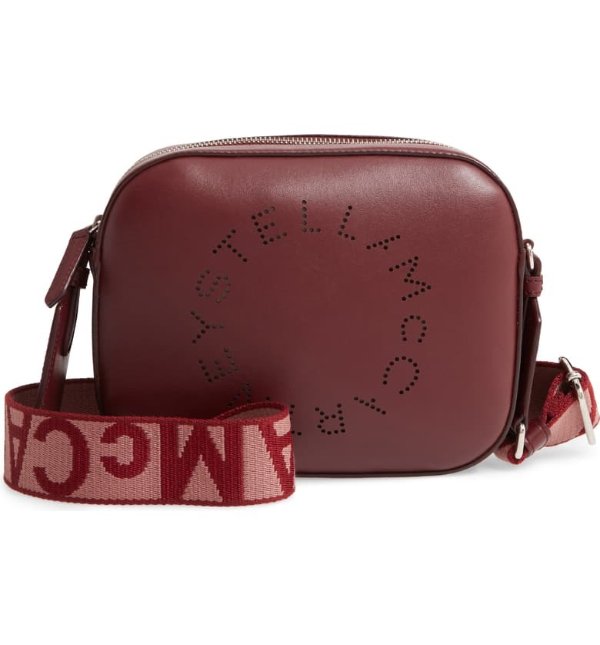 Mini Perforated Logo Alter Nappa Faux Leather Camera Bag