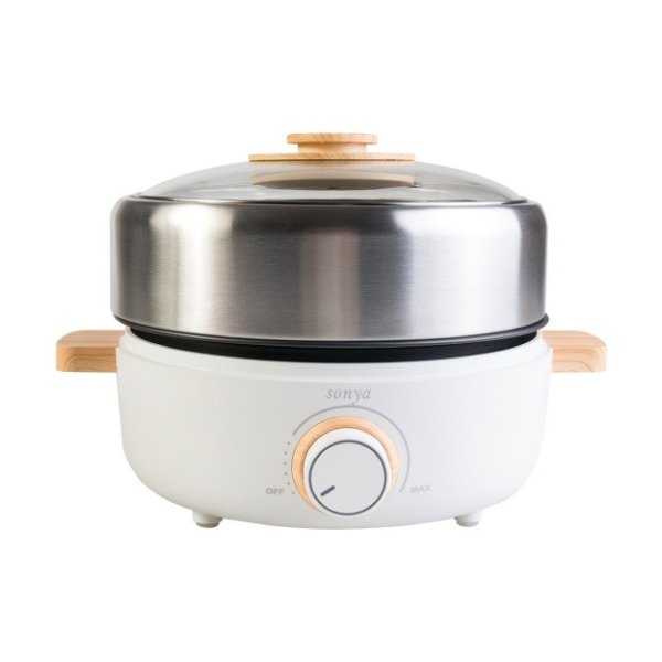 SONYA Premium Multi Function Hot Pot With Nonstick Grill Pan 3L SYHP-2B