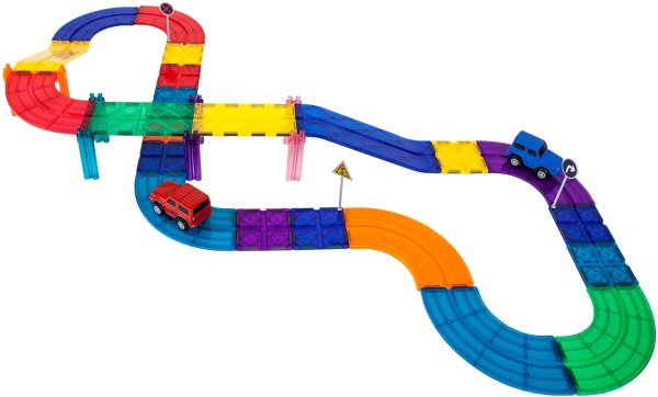 30 Piece Race Car Track Building Block Educational Toy Set