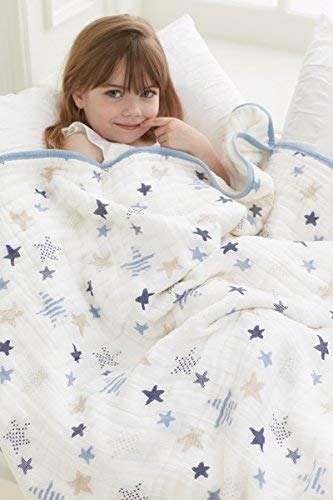 Dream Blanket | Boutique Muslin Baby Blankets for Girls & Boys | Ideal Lightweight Newborn Nursery & Crib Blanket | Unisex Toddler & Infant Bedding, Shower & Registry Gifts, Rock Star