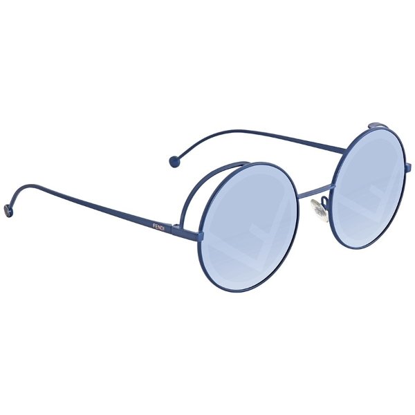rama Blue Round Ladies Sunglasses FF0343SMVU7R53