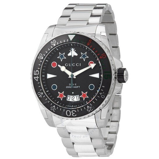 Dive Quartz Black Dial Men's Watch YA136221