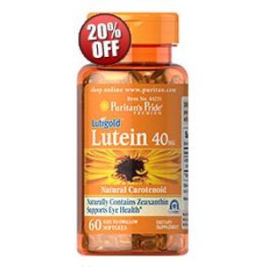 Lutein 40 mg with Zeaxanthin  40 mg / 60 Softgels