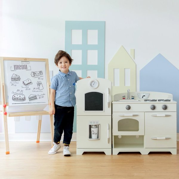 儿童小厨房+冰箱玩具套装