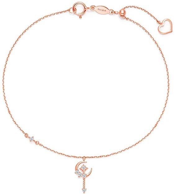 "So-in-Love Collection 18K Gold with Diamonds Fair Wand Charmed Bracelet