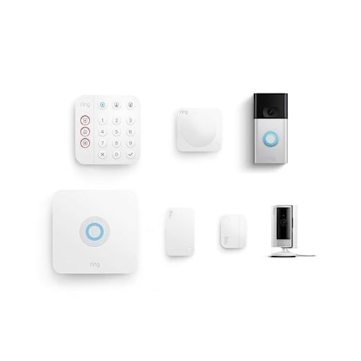 Video Doorbell with All-newIndoor Cam (White) andAlarm 5-Piece (White)