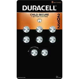 Duracell CR2032 3V Battery, 8 count