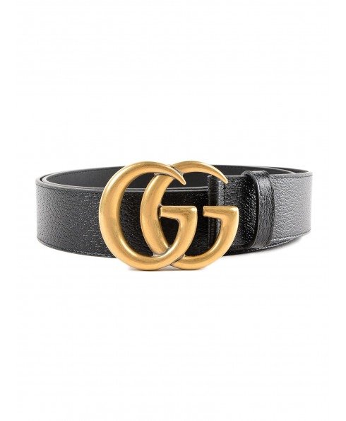 - Leather Belt With Double G Buckle