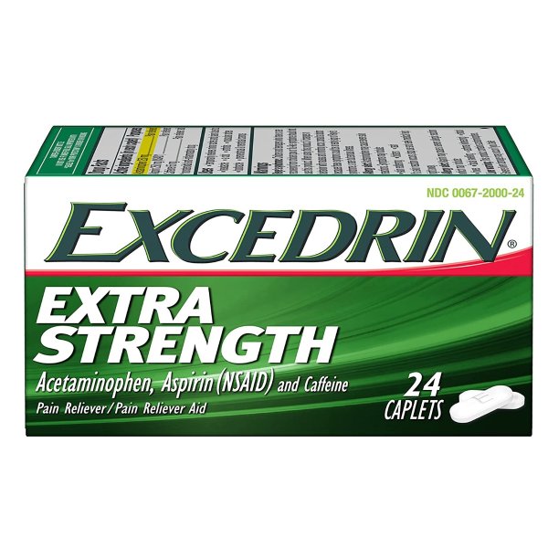 Excedrin Extra Strength Pain Reliever, 24-ct