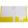 2 Pocket Paper Folder with Prongs Yellow - Pallex