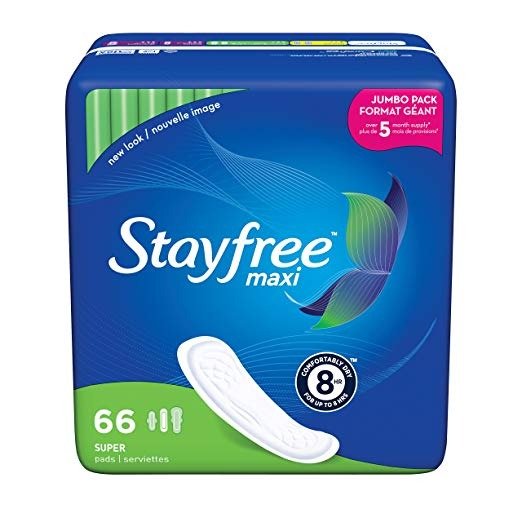 Maxi Pads for Women, Super - 66 Count