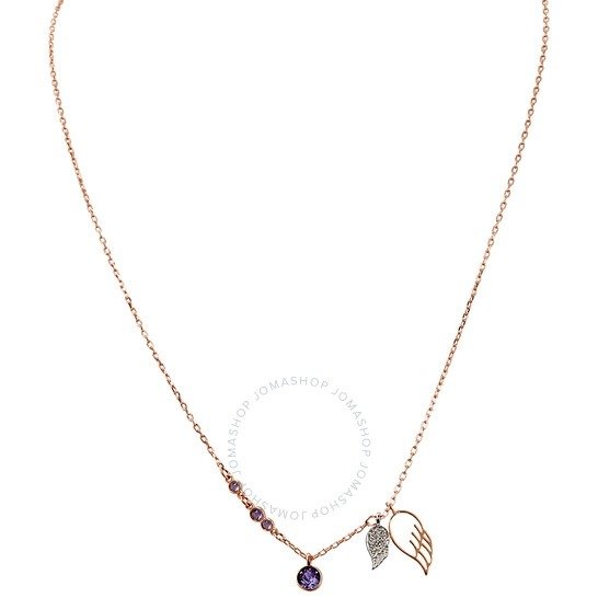 Duo Wing Rose Gold Plated Necklace