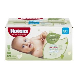 Amazon有Huggies好奇 Natural Care婴儿湿巾热卖-624片