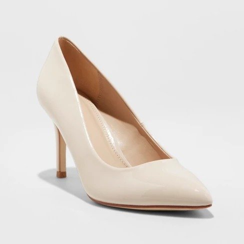 Women's Gemma Patent Pointed Toe Pump Heel - A New Day&#153;