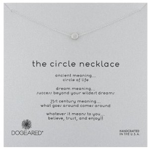 Dogeared Karma The Circle Necklace Gold-Plated Silver, 16"