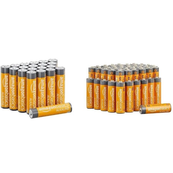100 Pack AAA High-Performance Alkaline Batteries