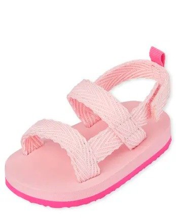 Baby Girls Webbed Sandals | The Children's Place - LT PINK