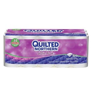 Quilted Northern Ultra Plush 3 ply Toilet Paper 30 Double Rolls