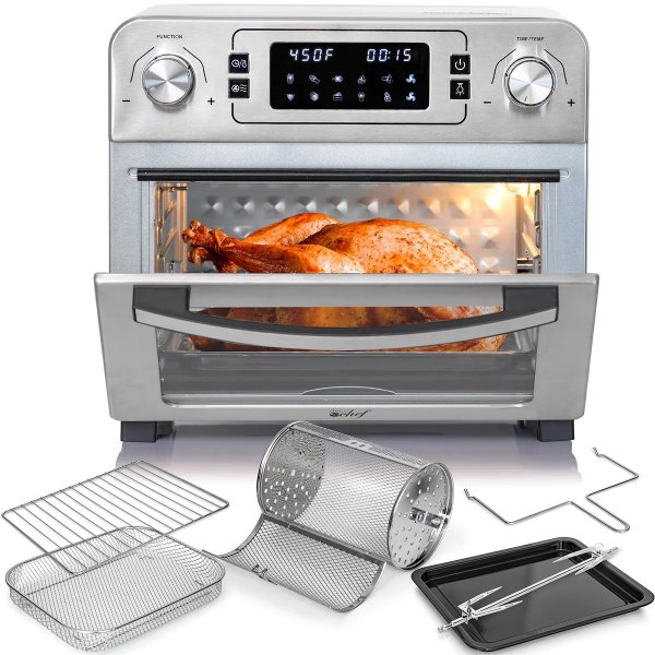 Deco Chef Stainless Steel Countertop Oven / Air Fryer 24-Qt