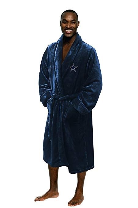 Officially Licensed NFL Men's Silk Touch Lounge Robe, Multi Color