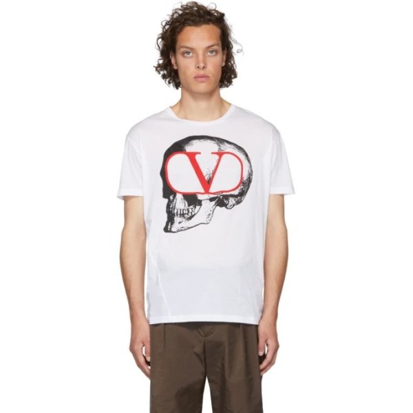 - White Undercover Edition V Skull T-Shirt