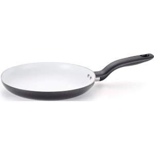 T-fal C92105 Initiatives Nonstick Ceramic Coating PTFE PFOA and Cadmium Free Scratch Resistant Dishwasher Safe Oven Safe Fry Pan Cookware, 10-Inch, Black