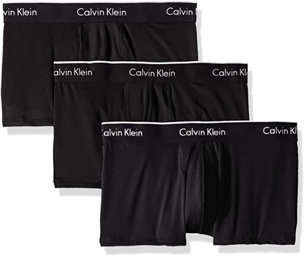 CALVIN KLEIN 男士 超细纤维弹力低腰裤 多件装 {"isOriginalText":"true","showTooltip":"false","tooltipContent":"中文翻译，点击查看"} 原文 Calvin Klein Men's Underwear Micro Plus 3 Pack Low Rise Trunks, (NP2034-001) Black, M 页面含机器翻译，中文仅供参考，以原文为准