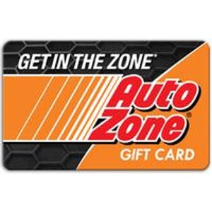Auto Zone： 价值$100的礼卡现价 $80