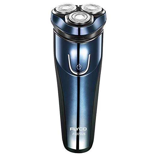 Flyco Electric Razor for Men, Mens Rotary Shaver Rechargeable Cordless Close Cut Wet & Dry Razors with Trimmer, Full Body IPX7 Waterproof