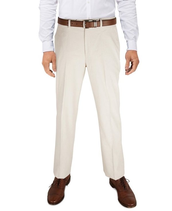 Men's Modern-Fit TH Flex Stretch Cream Corduroy performance pants