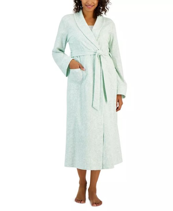 Women's Cotton Floral Belted Robe, Created for Macy's