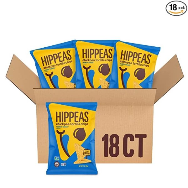 HIPPEAS 有机天然鹰嘴豆玉米片 田园口味 18包