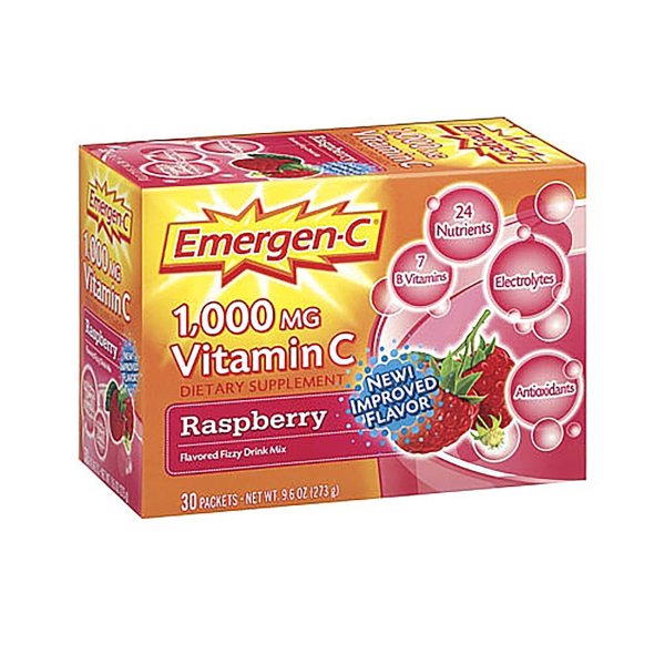 Emergen-C 强效维C冲剂 1000MG 30包 树莓味