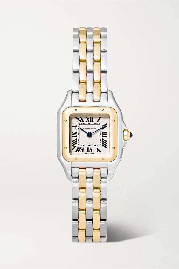 Panthere de Cartier 22mm small 18-karat gold and stainless steel watch