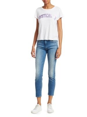- Looker Mid-Rise Ankle Skinny Jeans
