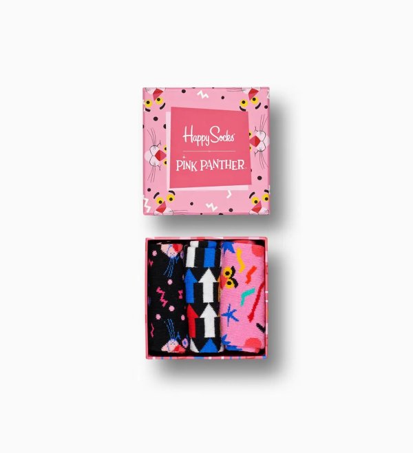 Pink Panther Sock Box 3-pack