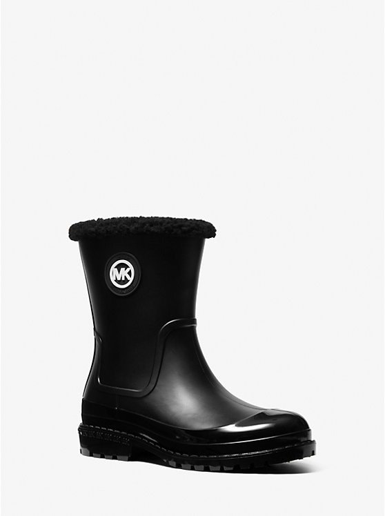 Montaigne Faux Shearling-Lined PVC Rain Boot
