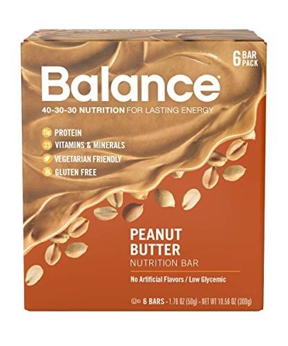 Balance Bar, Healthy Protein Snacks, Peanut Butter, 1.76 oz, 6 Count
