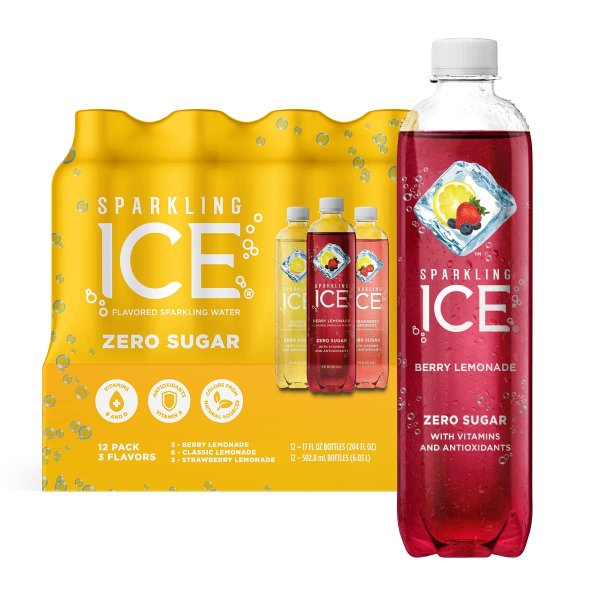 Sparkling Ice Lemonade Variety Pack 17 fl oz, 12 count