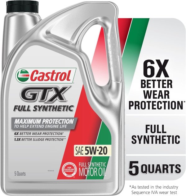 GTX 5-Qt Full Synthetic Motor Oil 5W-20 5QT