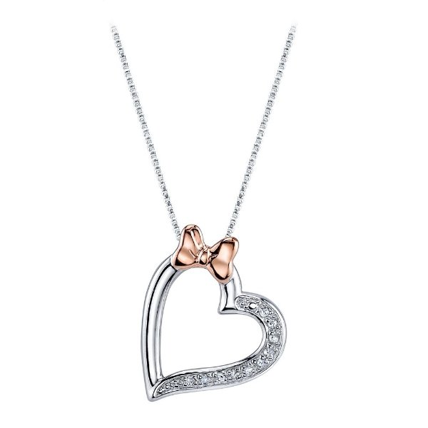 Minnie Mouse Diamond Heart Necklace | shopDisney